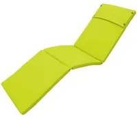 Cuscino Sdraio idrorepellente in Poliestere cm 195x59x4 - KIRBY Colore: Verde