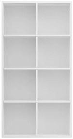 Libreria/credenza bianca 66x30x130 cm in legno multistrato