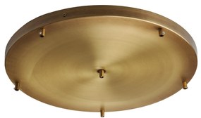 Rosone Multicavo 6 Luci In Ferro Bronzato Diametro 50 Cm