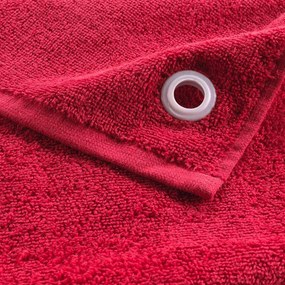 Asciugamano tipo terry rosso in cotone 50x50 cm Cuistot – douceur d'intérieur