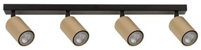 Luce Spot ZOOM 4xGU10/25W/230V nero/oro