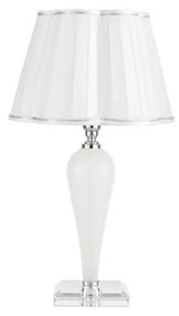 Lampada da tavolo DEBUSSY luci in vetro Bianco 25x46 cm