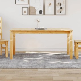 Tavolo Da Pranzo Corona 160x80x75 Cm İn Legno Massello Di Pino /