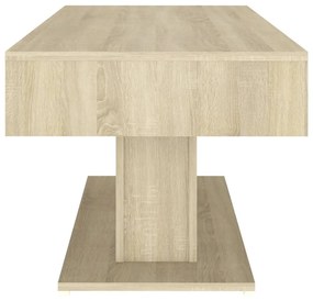 Tavolino da salotto rovere sonoma 96x50x45cm legno multistrato
