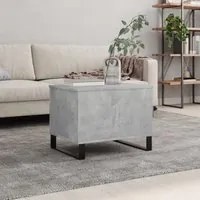 Tavolino Salotto Grigio Cemento 60x44,5x45 cm Legno Multistrato 830960