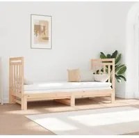 Dormeuse Estraibile 2x(90x190) cm Legno Massello di Pino 3124772