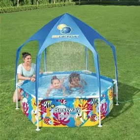 Piscina-gioco con ombregg.183x51