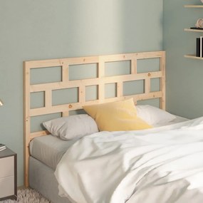 Testiera Letto 156x4x100 Cm İn Legno Massello Di Pino /