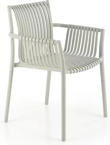 Sedia in plastica K492 in grigio