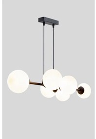 Lampadario a sospensione con filo FIRA 5xE27/60W/230V nero