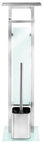 WENKO 23364100 - Scopino WC DEBAR 21x70,5 cm acciaio inox/satinato/bianco