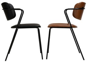 Sedia in similpelle marrone Zed - DAN-FORM Denmark