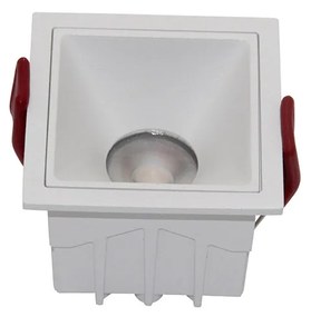 Faretto Da Incasso Moderno Alfa Led Alluminio Bianco Led 10W Luce Calda