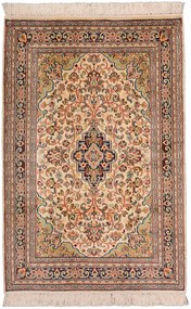 Cashmere Silk Tappeto orientale 100 x 60 Beige (Indian) Annodato A Mano
