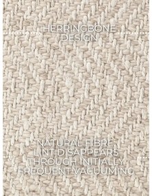 Passatoia color crema e avorio in misto lana tessuta a mano 80x200 cm Majoli – Elle Decoration