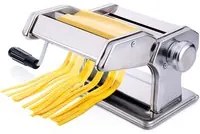 Macchina per la Pasta Fresca Manuale Acciaio Inossidabile con Morsetto da Tavolo