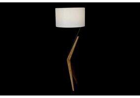 Lampada da Terra DKD Home Decor Bianco Marrone Nero Metallo Rovere 50 W 220 V 54 x 52 x 145 cm