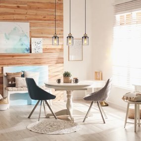 Globo 15707-3H - Lampadario a sospensione con filo REID 3xE27/15W/230V