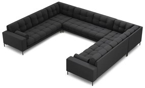 Divano angolare a U grigio scuro Bali - Cosmopolitan Design