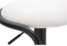 Sedia da bar bianca/nera in imbottito con altezza regolabile (altezza della seduta 61 cm) Destiny – Mauro Ferretti