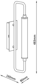 Applique LED FELICJA LED/10W/230V 4000K nera