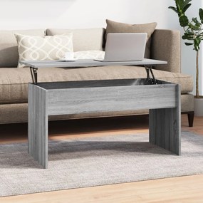Tavolino grigio sonoma 101x50,5x52,5 cm in legno multistrato
