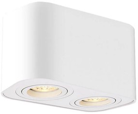 Rabalux 2054 - Faretto KOBALD 2xGU10/42W/230V bianco