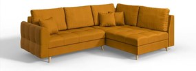 Divano angolare (angolo destro) in colore senape Ariella - Ropez