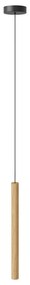 Lampada a sospensione a LED con paralume in legno ø 3 cm Chimes - UMAGE