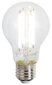 Lampada a sospensione intelligente in ottone con vetro fumé incl. Wifi A60 - Vidra