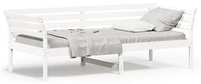 Dormeuse Senza Materasso Bianca 90x200 Cm Legno Massello Pino /