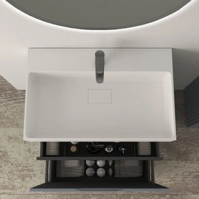 Mobile da bagno sottolavabo Cortina L70 X P45 X H 79cm, cannettato, blu avio