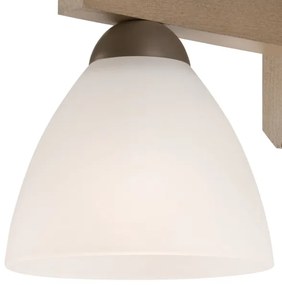 Lampadario a soffitto ADRIANO 3xE27/60W/230V faggio