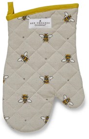 Guanti da cucina in cotone beige e giallo Bumble Bees - Cooksmart ®