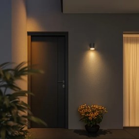 Brilagi - Applique da esterno LED RGBW MATERA 1xGU10/6W/230V grigio IP54