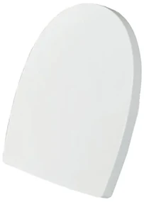 Copriwater Pop quadrato dedicato per serie sanitari con chiusura rallentata in duroplast bianco