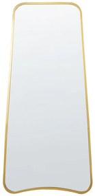 Specchio da parete metallo oro 58 x 122 cm LEVET Beliani
