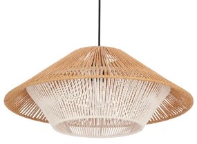 Lampadario a sospensione su cavo AFRICA 1xE27/40W/230V Ø 50 cm marrone/crema
