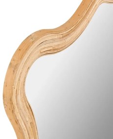 Atmosphera - Specchio da parete MAGGIE 100x70 cm in rattan