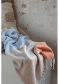 Coperta gialla-azzurra 125x190 cm Brick - Mette Ditmer Denmark