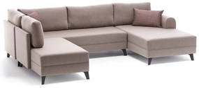 Divano angolare a U beige Belen - Balcab Home