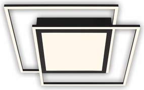 Brilo - Plafoniera LED 2xLED/16W/230V + LED/19W 51,5x51,5 cm nera
