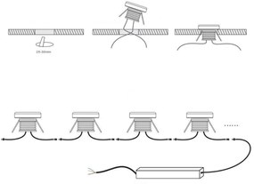 Faretto LED 1W IP65 Tondo Luce Laterale - Professional Colore Bianco Naturale 4.000K
