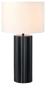 Lampada da tavolo nera con paralume in tessuto (altezza 60 cm) Hashira - Markslöjd