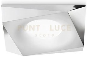 Gfa163- faretto da incasso 1 luce attacco gu10 cromo lucido allumin...