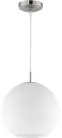 Lampada Sospensione Moderna 42W Sfera Vetro Bianca 30 cm Moon GD Trio