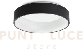 Ziggy plafoniera le led 3000k 30w 3150 lm nera 45cm