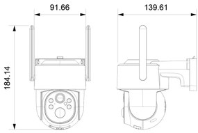 Immax NEO 07804L-Camera solare smart SENTRY 9000mAh Wi-Fi Tuya IP65