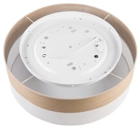 Plafoniera SIRJA WOOD 2xE27/15W/230V diametro 45 cm bianco/quercia