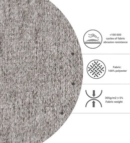 Letto boxspring marrone chiaro con contenitore 160x200 cm Imagine - Maison de Rêve